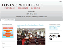 Tablet Screenshot of lovinsfurniture.com